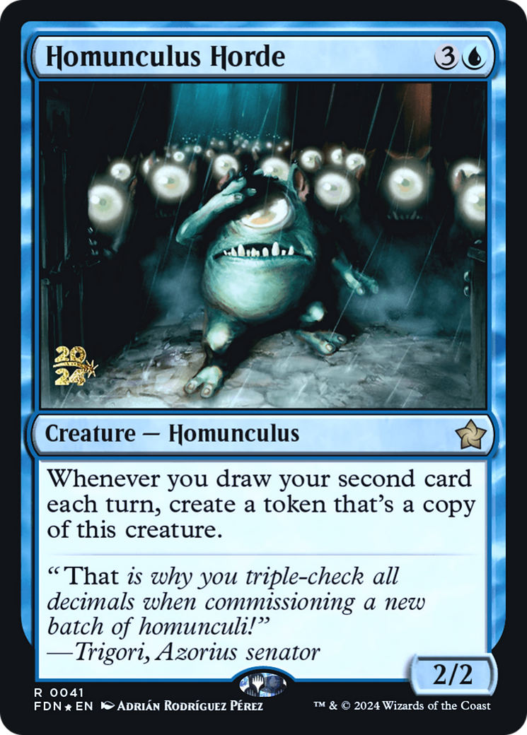Image of Homunculus Horde (PRE-041) - Foundations Promos Foil