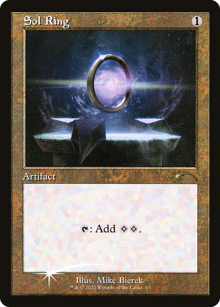 Image of Sol Ring (Retro Frame) (WPN-001) - Love Your LGS 2022 Foil