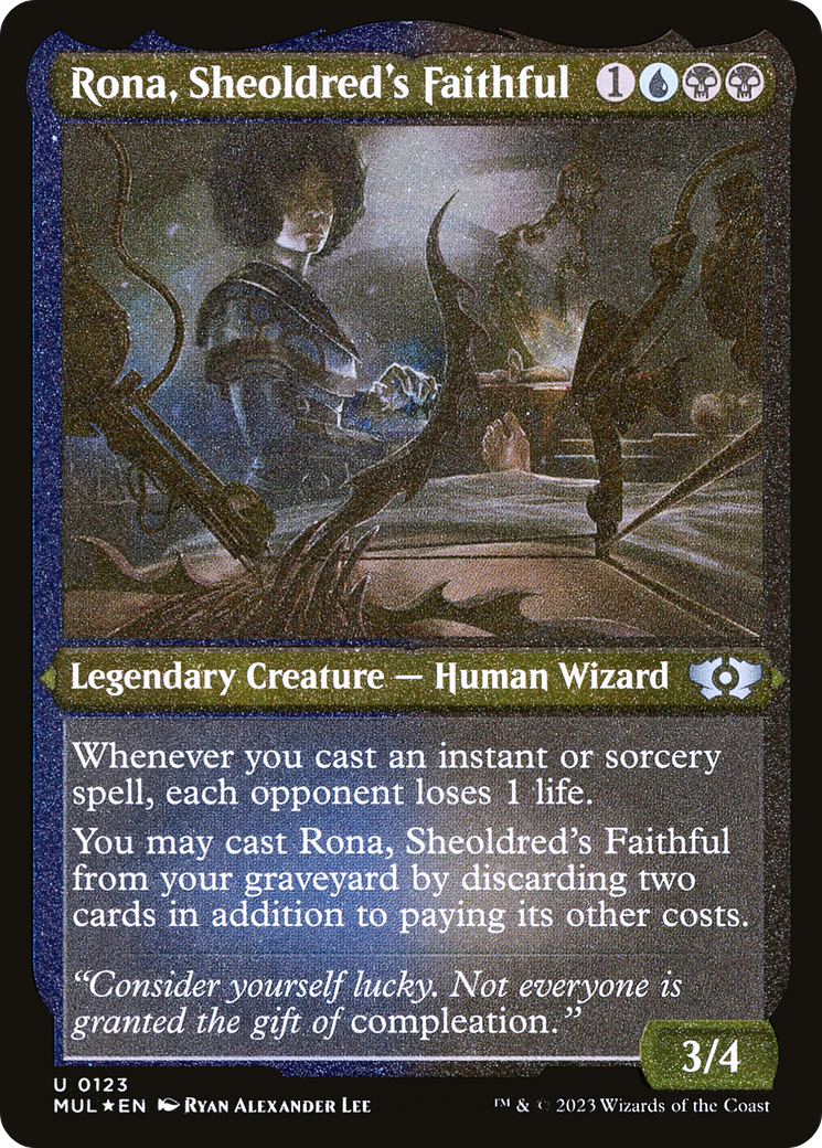 Image of Rona, Sheoldred's Faithful (Foil Etched) (MUL-123) - Multiverse Legends Foil
