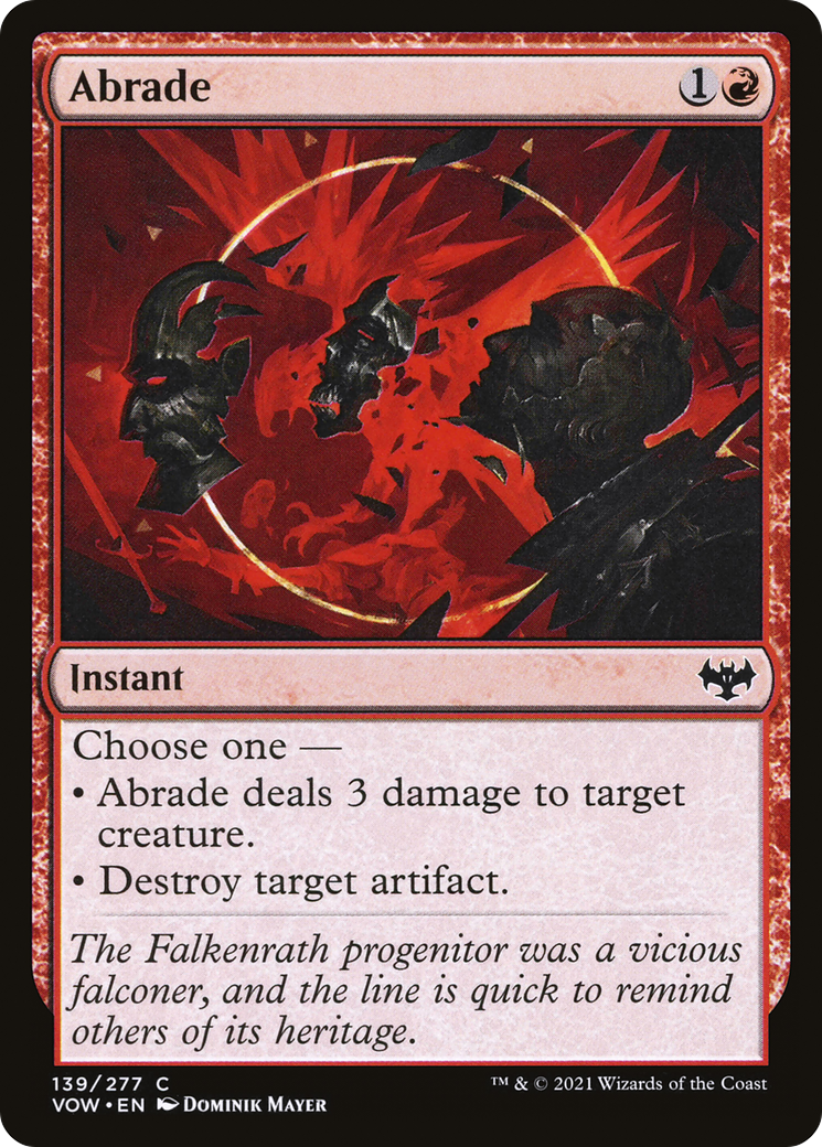 Image of Abrade (VOW-139) - Innistrad: Crimson Vow