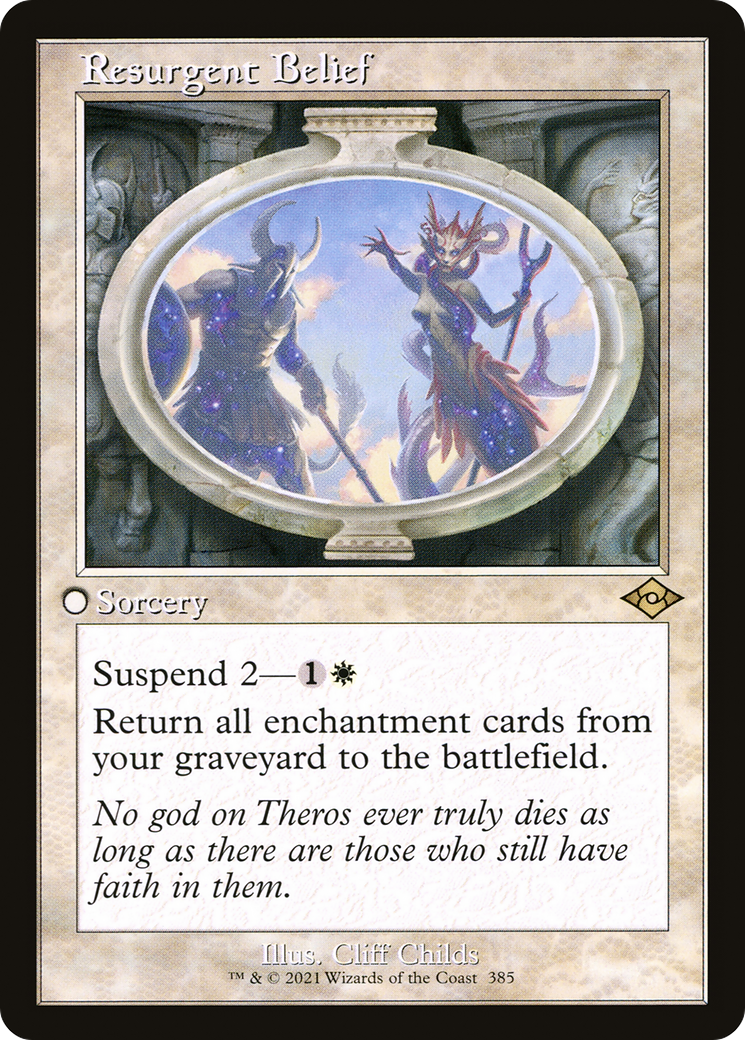 Image of Resurgent Belief (Retro Frame) (MH2-385) - Modern Horizons 2