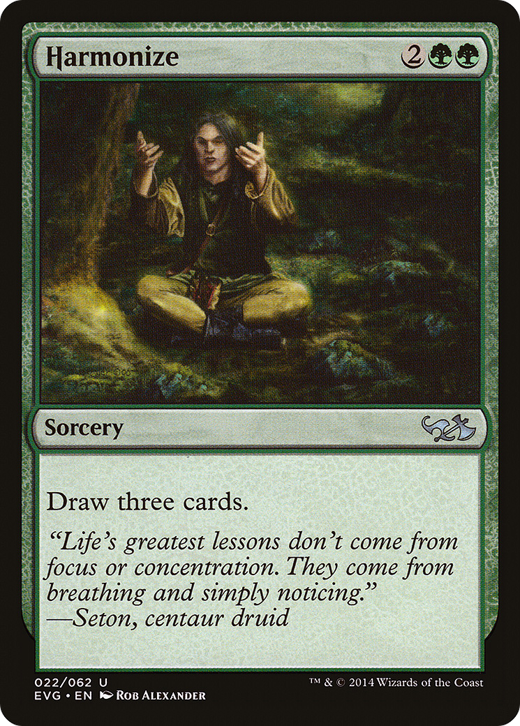 Image of Harmonize (Goblins vs Elves) (DD3-022) - Duel Decks Anthology: Elves vs. Goblins