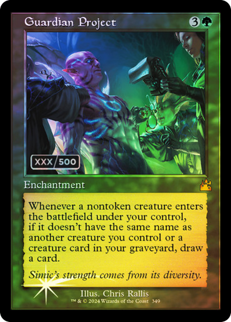 Image of Guardian Project (Retro Frame) (Serial Numbered) (RVR-349) - Ravnica Remastered Foil