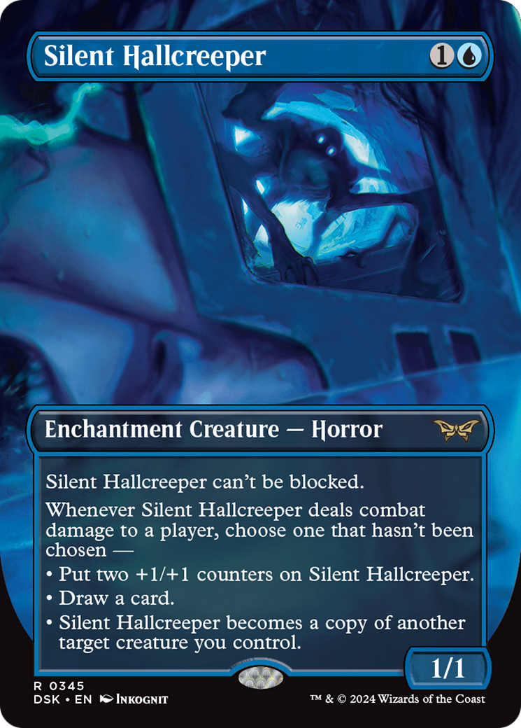 Image of Silent Hallcreeper (Borderless) (DSK-345) - Duskmourn: House of Horror (Borderless)