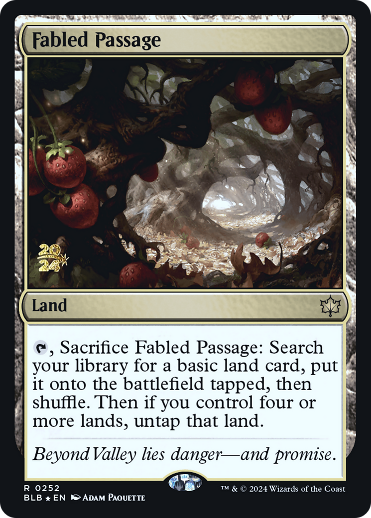 Image of Fabled Passage (PRE-252) - Bloomburrow Promos Foil