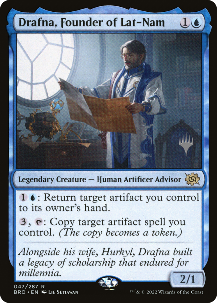 Image of Drafna, Founder of Lat-Nam (PPBRO-047) - The Brothers' War Promos Foil