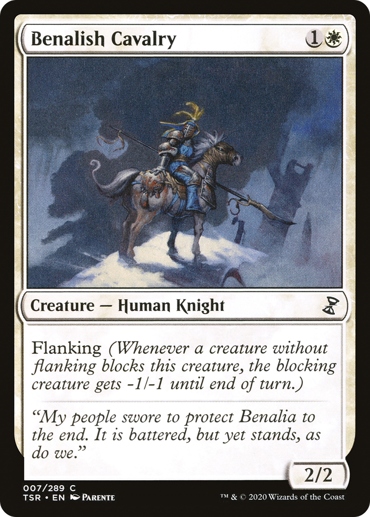 Image of Benalish Cavalry (TSR-007) - Time Spiral Remastered Foil