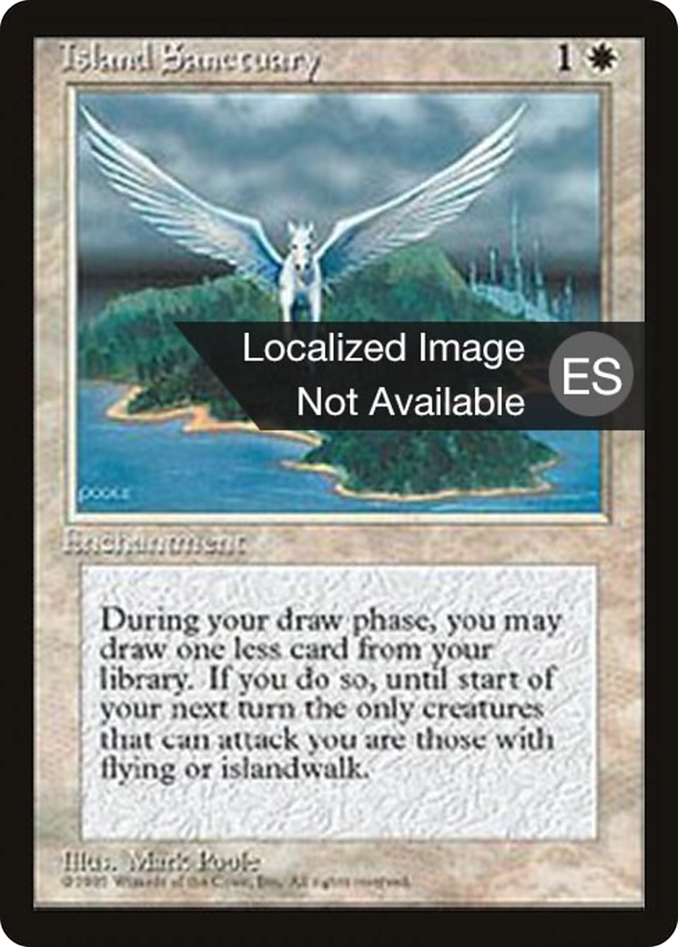 Image of Island Sanctuary (4BB-) - Fourth Edition Foreign Black Border