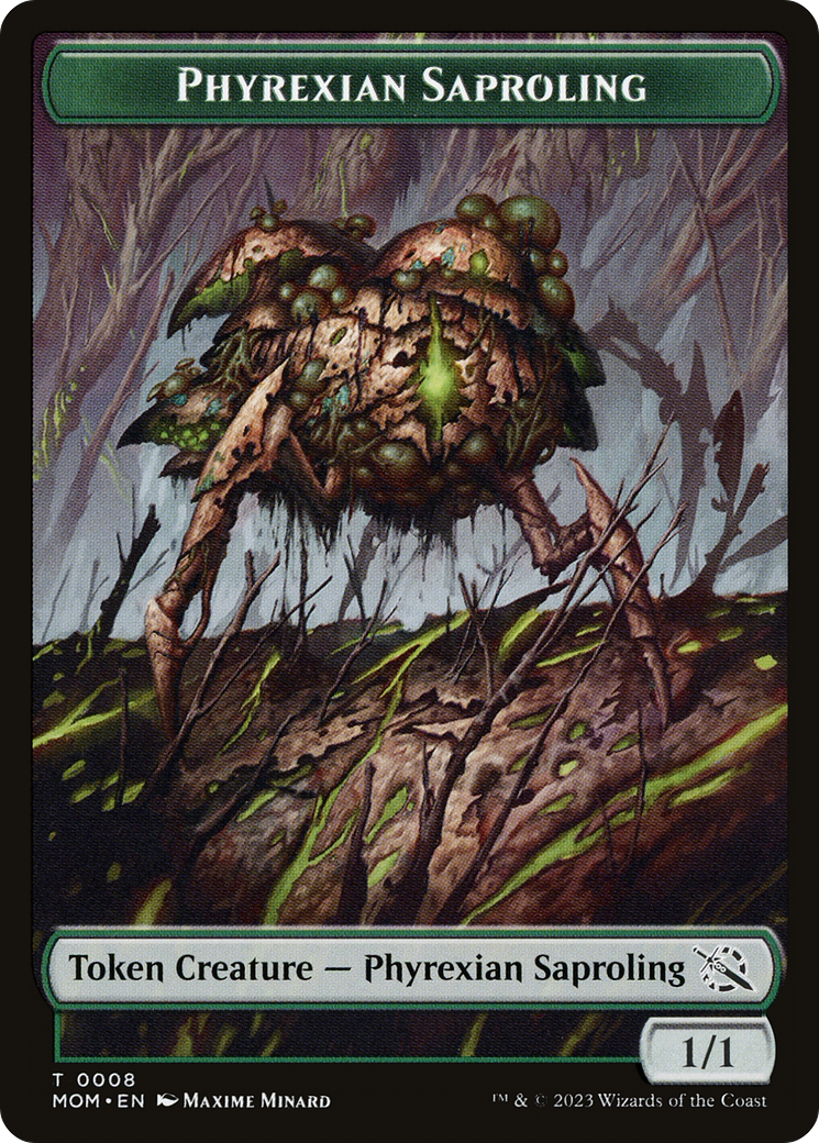 Image of Phyrexian Saproling (TMOM-008) - March of the Machine Tokens Foil