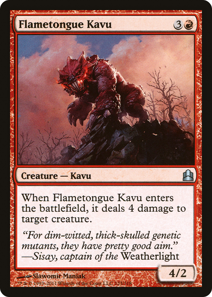 Image of Flametongue Kavu (CMD-123) - Commander 2011