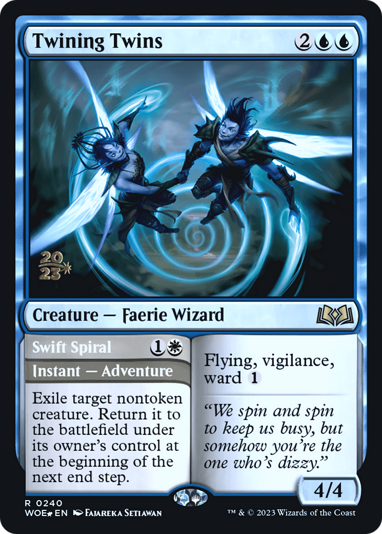 Image of Twining Twins (PRE-240) - Wilds of Eldraine Promos Foil