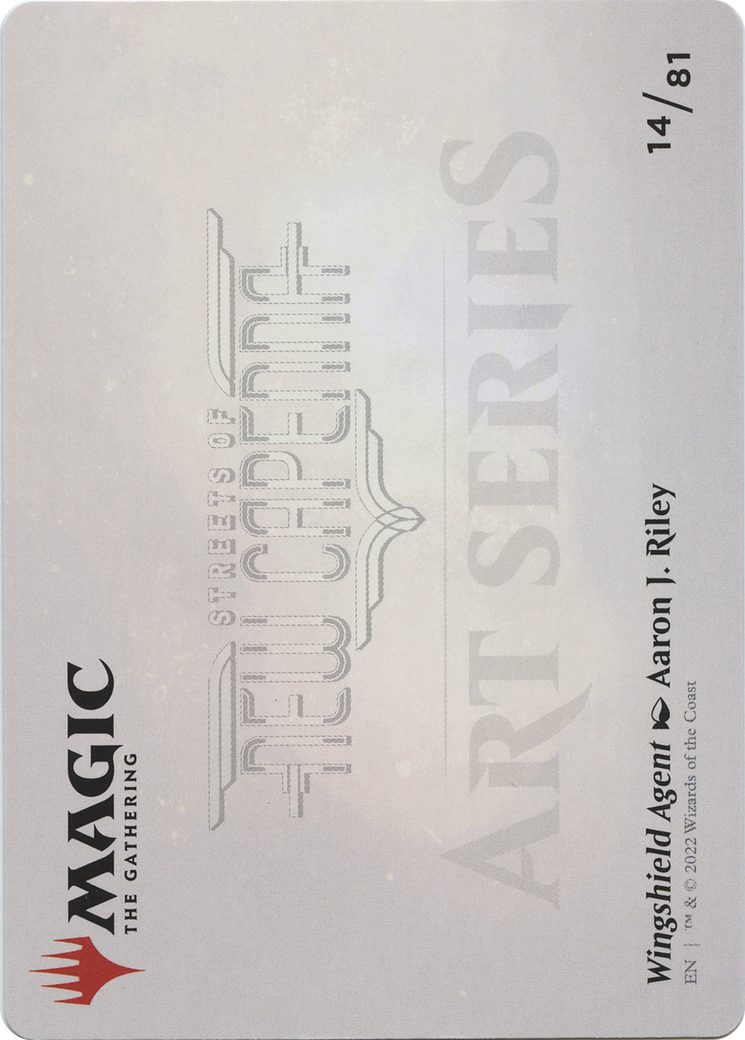 Image of Wingshield Agent // Wingshield Agent (ASNC-014) - New Capenna Art Series (Borderless) Foil