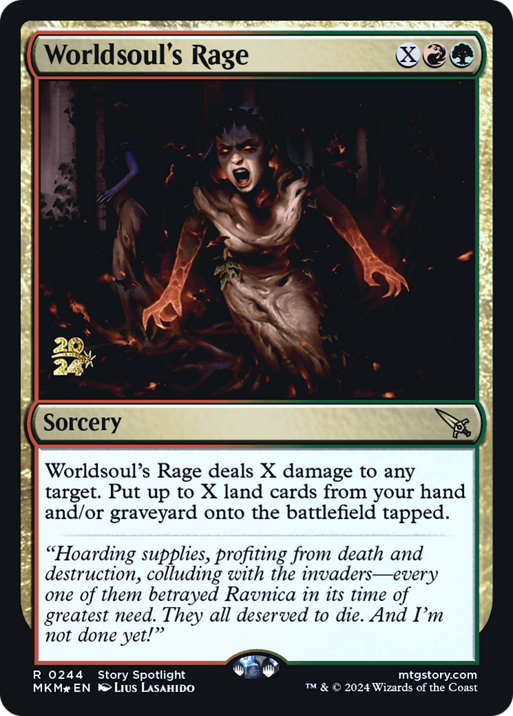 Image of Worldsoul's Rage (PRE-244) - Murders at Karlov Manor Promos Foil