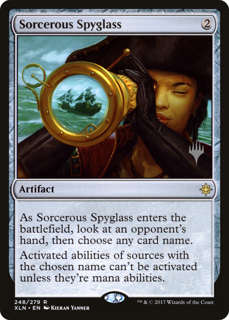 Image of Sorcerous Spyglass (PPM20-248P) - Ixalan Promos Foil