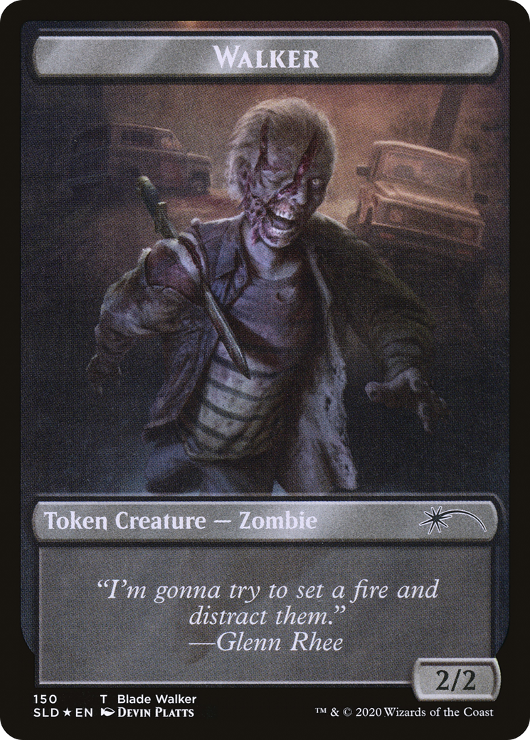 Image of Walker (Blade Walker // Winslow) Double-sided Token (SLD-150 // 151) - Secret Lair Drop Foil