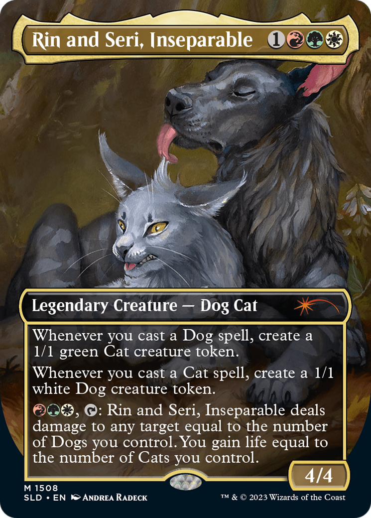 Image of Rin and Seri, Inseparable (1508) (SLD-1508) - Secret Lair Drop (Borderless) Foil