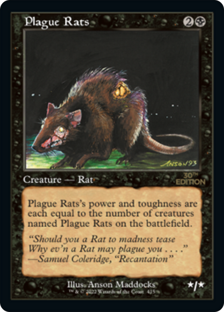 Image of Plague Rats (Retro Frame) (30A-415) - 30th Anniversary Edition