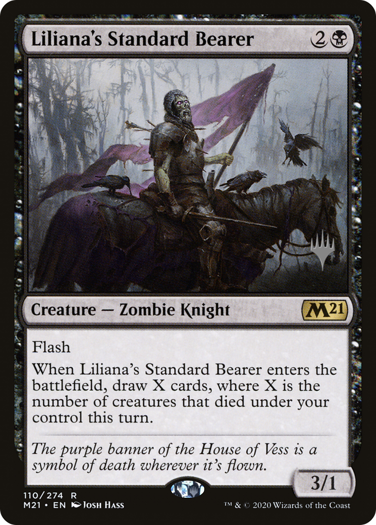 Image of Liliana's Standard Bearer (PPM21-110P) - Core Set 2021 Promos Foil