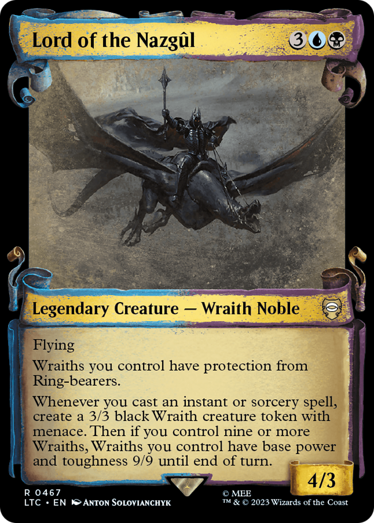 Image of Lord of the Nazgul (Showcase Scrolls) (LTC-467) - Tales of Middle-earth Commander: (Showcase) Foil