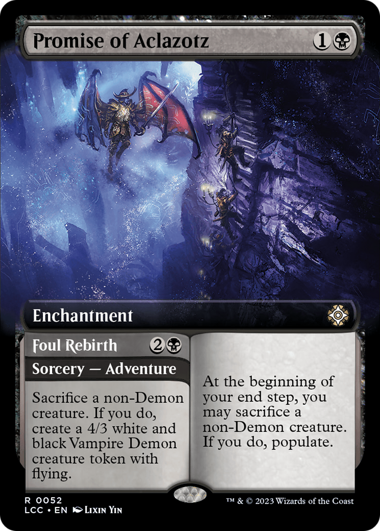 Image of Promise of Aclazotz (Extended Art) (LCC-052) - The Lost Caverns of Ixalan Commander: (Extended Art)