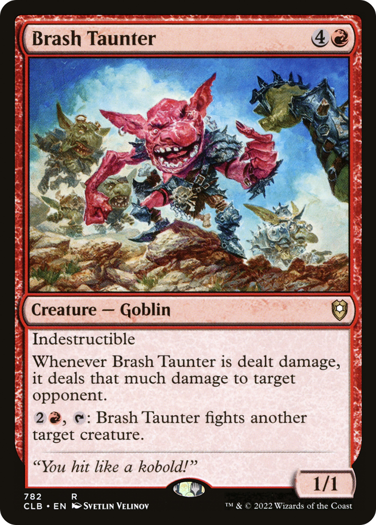 Image of Brash Taunter (CLB-782) - Commander Legends: Battle for Baldur's Gate