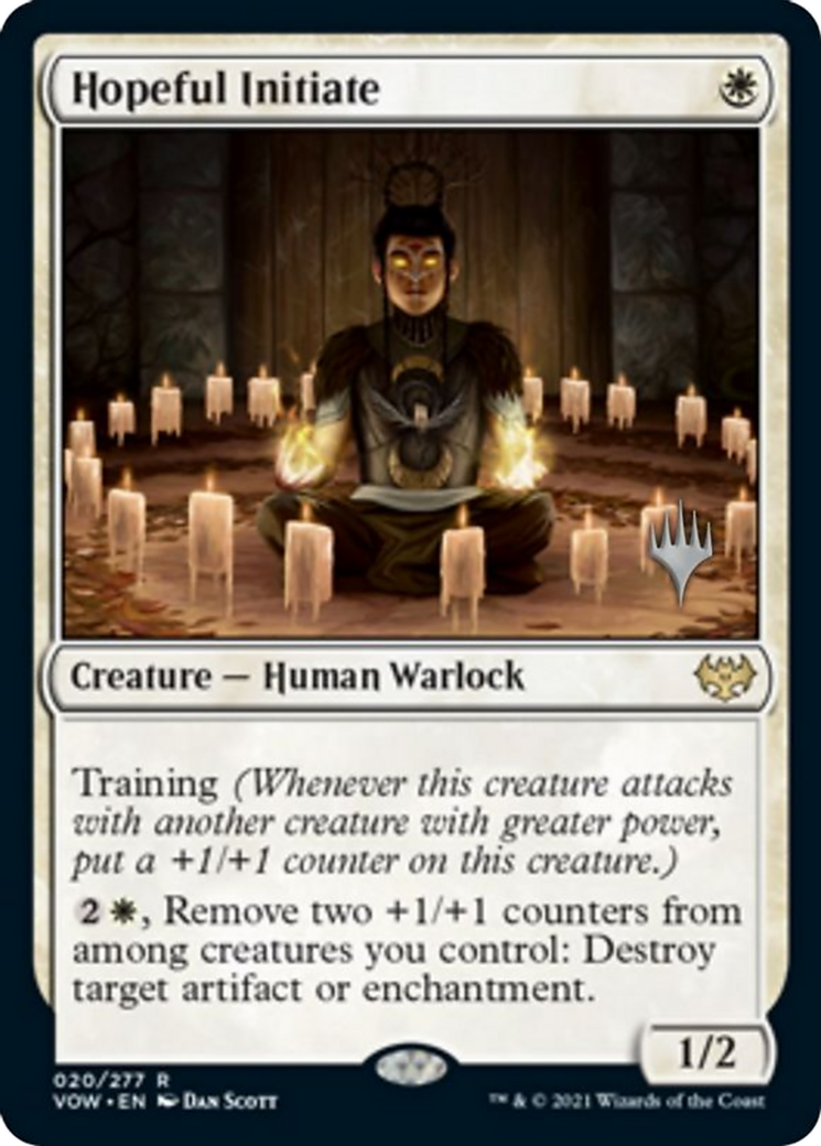 Image of Hopeful Initiate (PPMOM-020) - Innistrad: Crimson Vow Promos