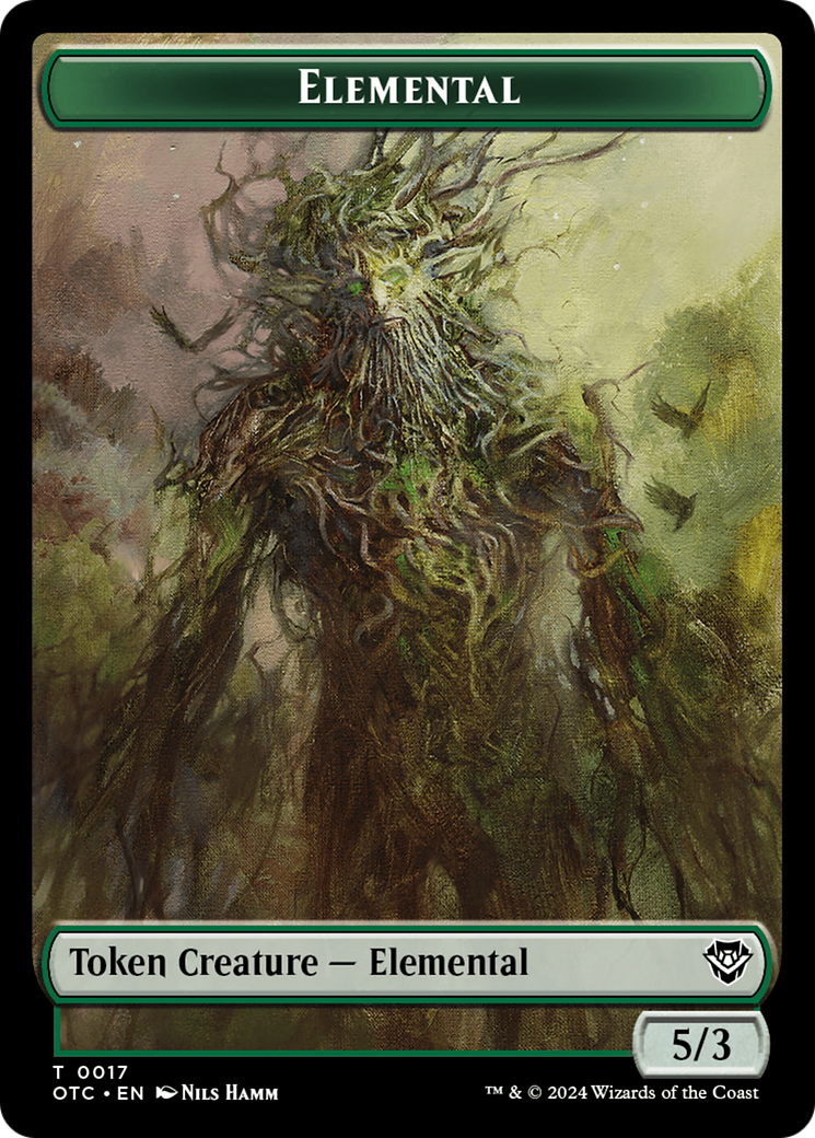 Image of Elemental (TOTC-017) - Outlaws of Thunder Junction Commander Tokens Foil
