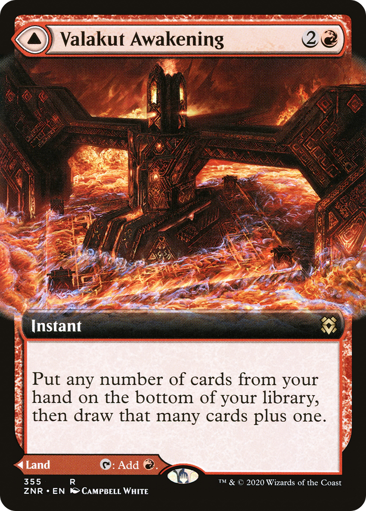 Image of Valakut Awakening (Extended Art) (ZNR-355) - Zendikar Rising: (Extended Art)