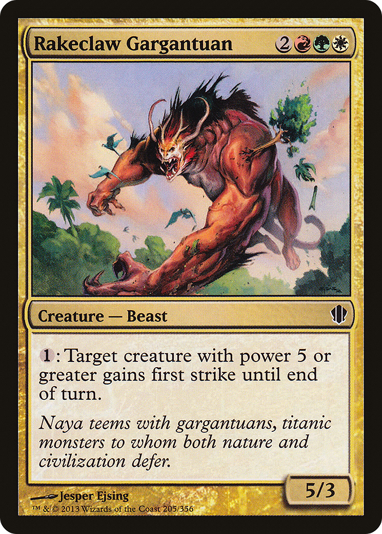 Image of Rakeclaw Gargantuan (C13-205) - Commander 2013