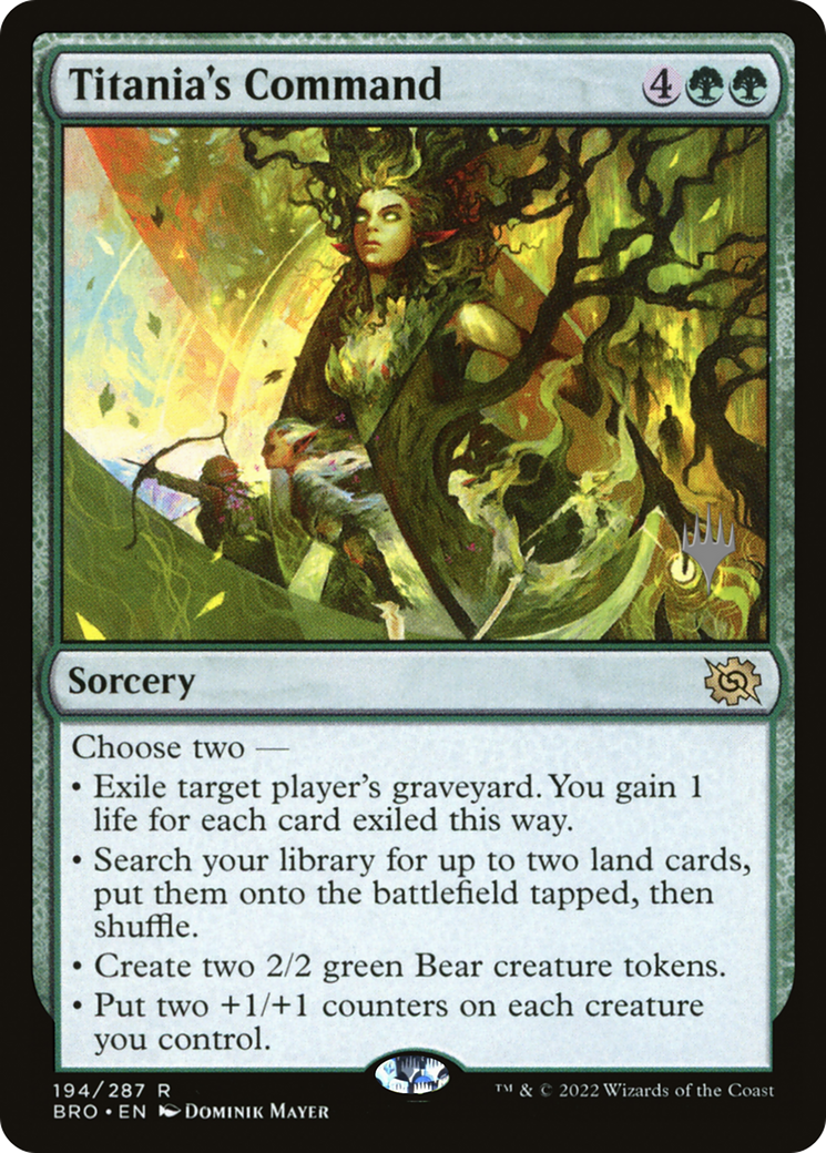 Image of Titania's Command (PPBRO-194) - The Brothers' War Promos
