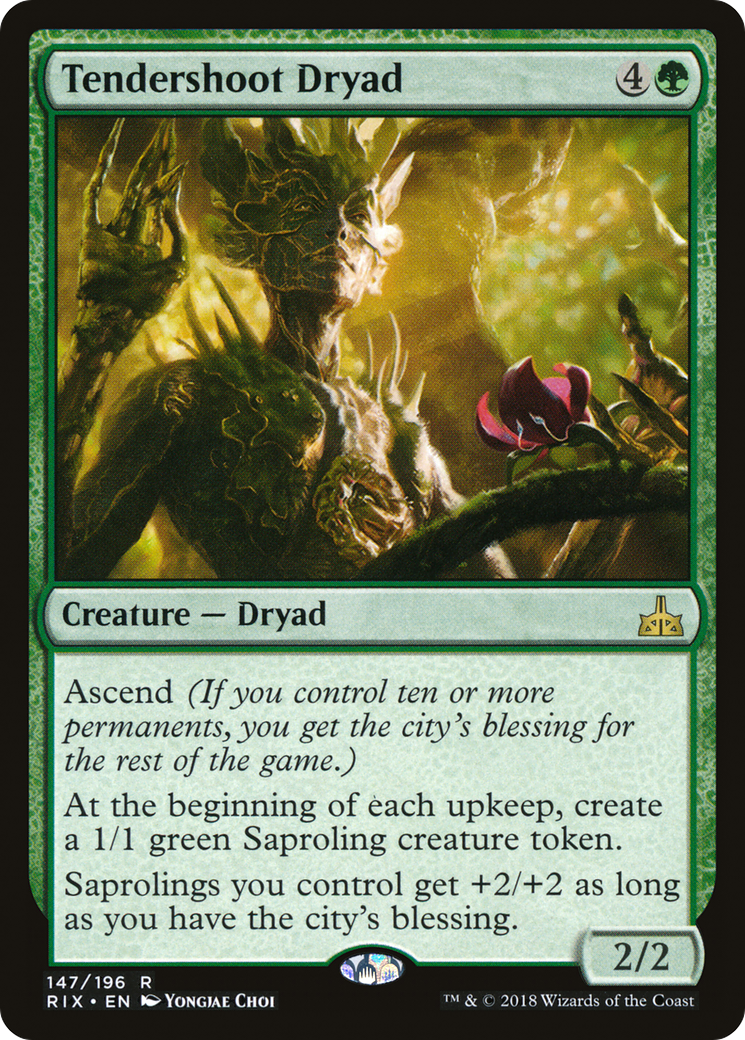 Image of Tendershoot Dryad (RIX-147) - Rivals of Ixalan