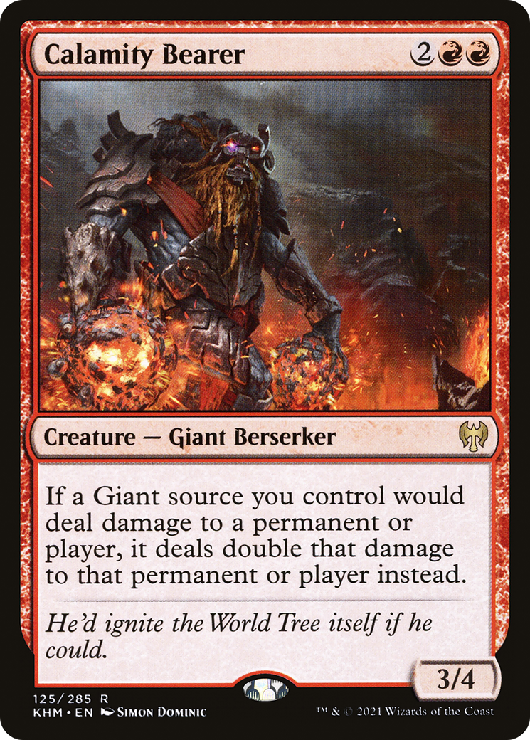 Image of Calamity Bearer (KHM-125) - Kaldheim Foil
