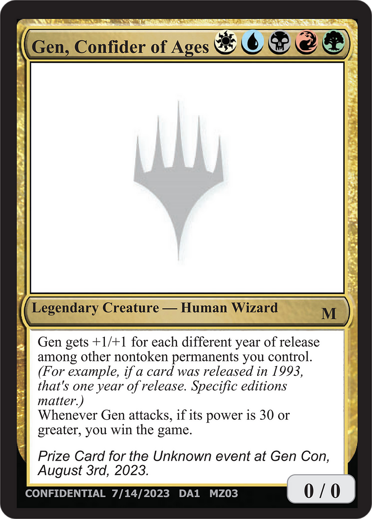 Image of Gen, Confider of Ages (UNK-MZ03) - Unknown Event