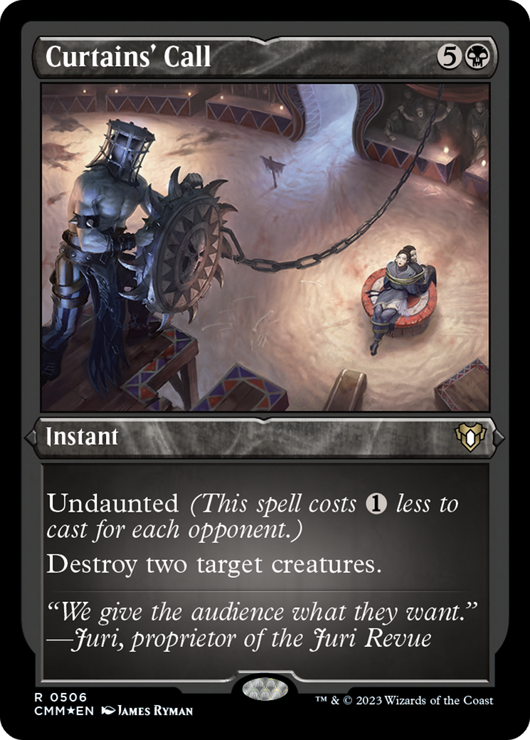 Image of Curtains' Call (CMM-506) - Commander Masters Etched Foil