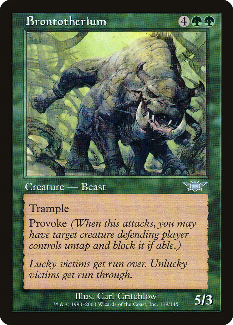 Image of Brontotherium (LGN-119) - Legions Foil