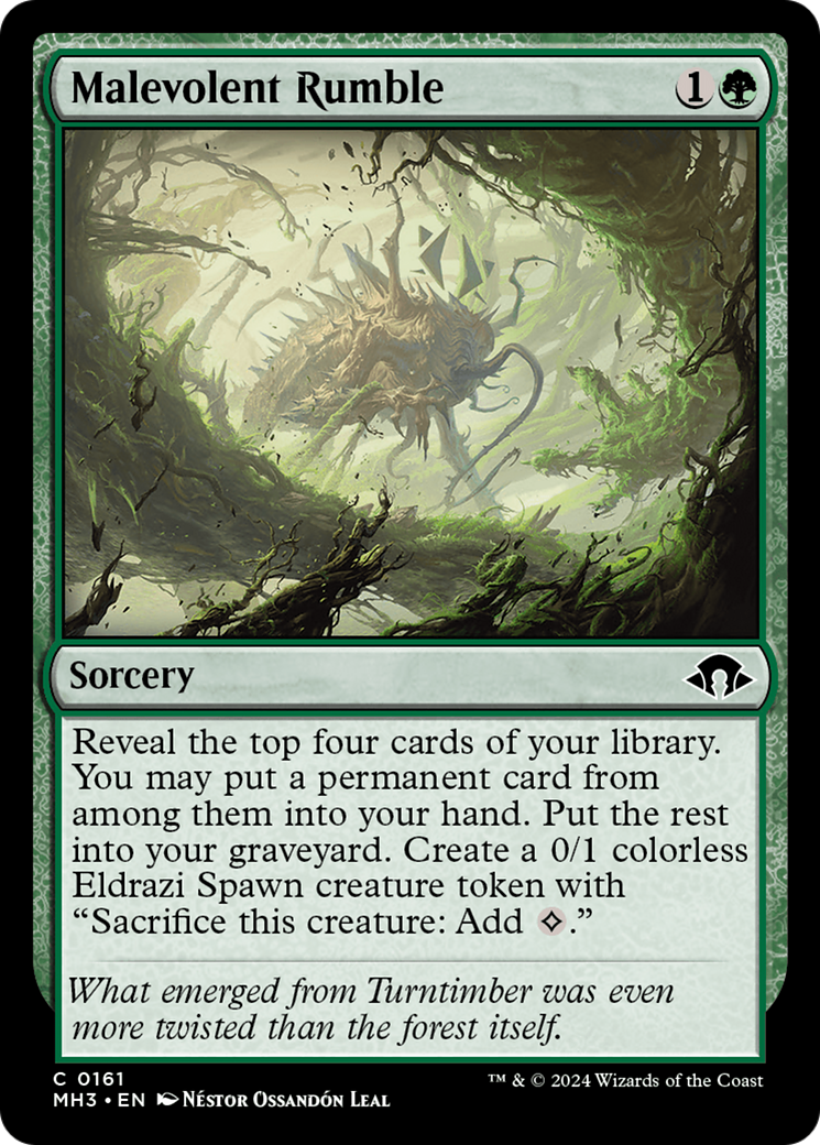 Image of Malevolent Rumble (MH3-161) - Modern Horizons 3 Foil