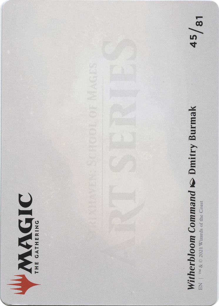Image of Witherbloom Command // Witherbloom Command (ASTX-045) - Strixhaven Art Series (Borderless) Foil