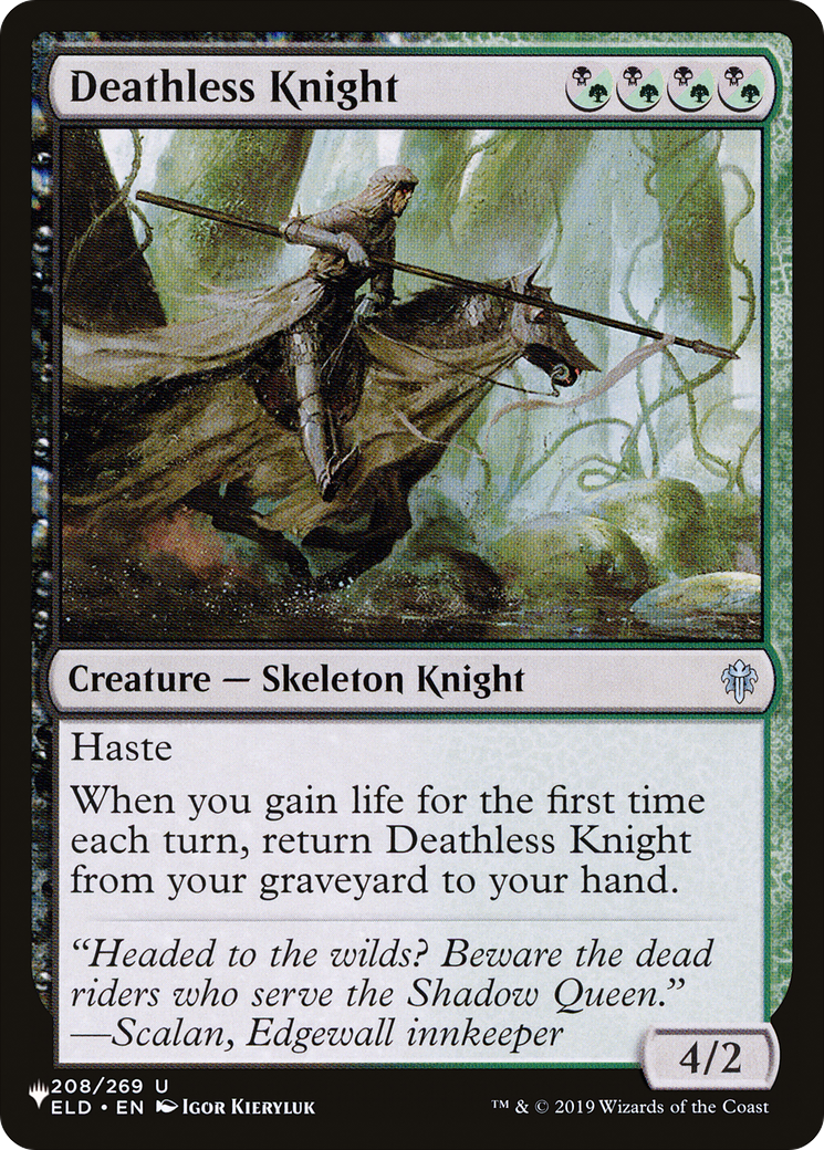 Image of Deathless Knight (LIST-ELD-208) - The List