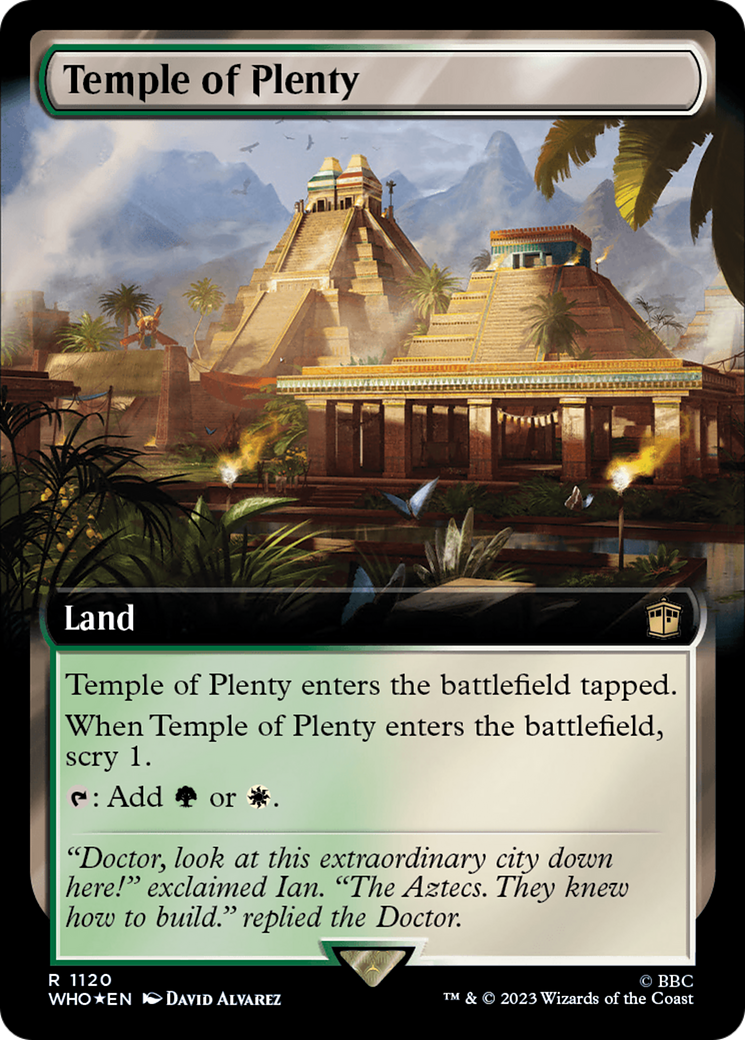 Image of Temple of Plenty (Extended Art) (Surge Foil) (WHO-1120) - Doctor Who: (Extended Art) Foil