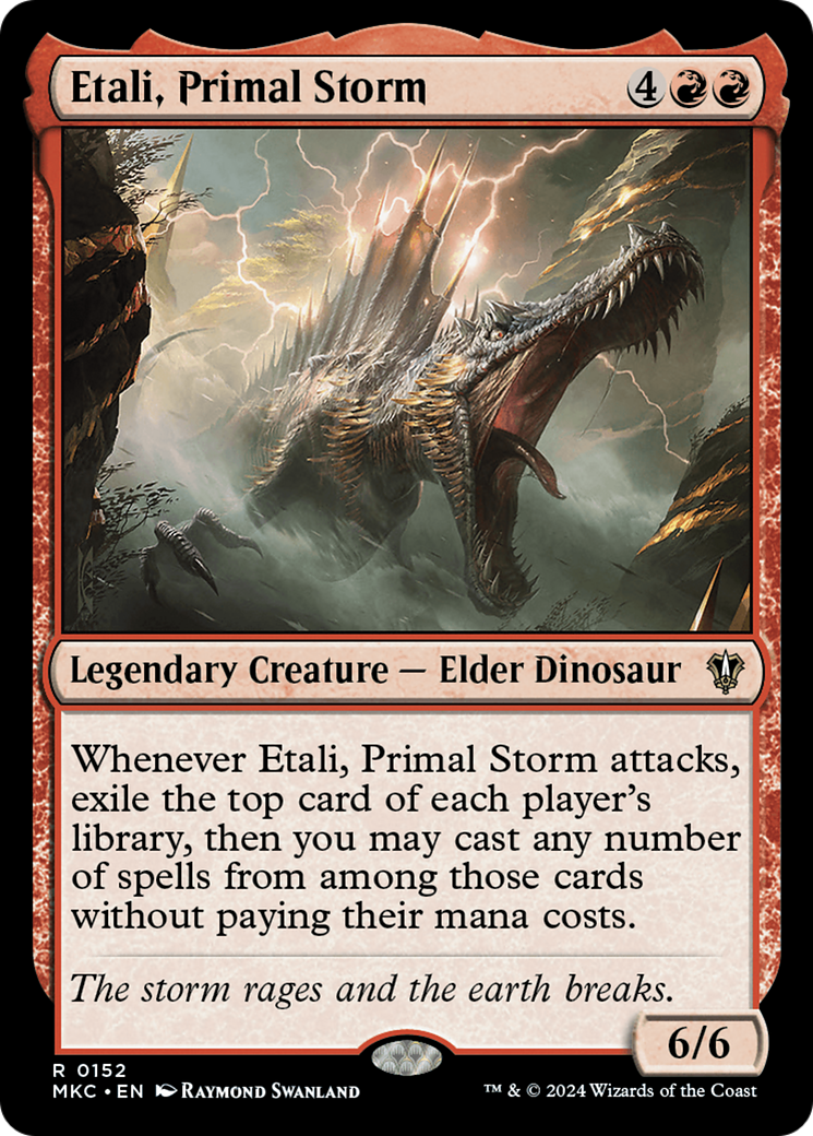 Image of Etali, Primal Storm (MKC-152) - Murders at Karlov Manor Commander