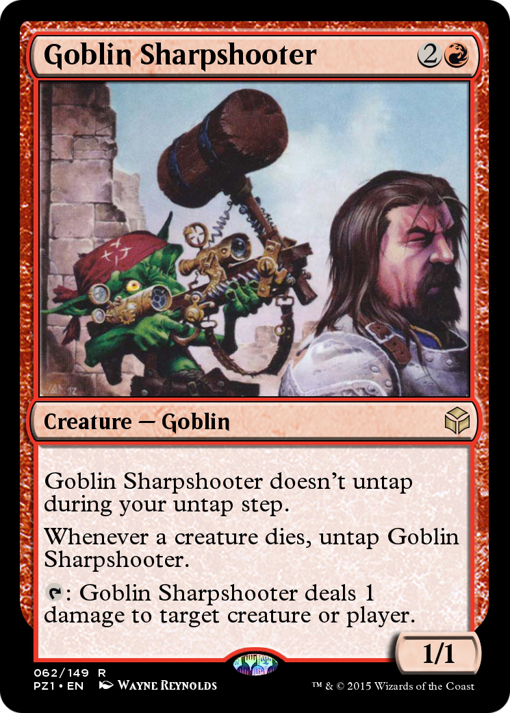 Image of Goblin Sharpshooter (PZ1-062) - Legendary Cube Prize Pack Foil