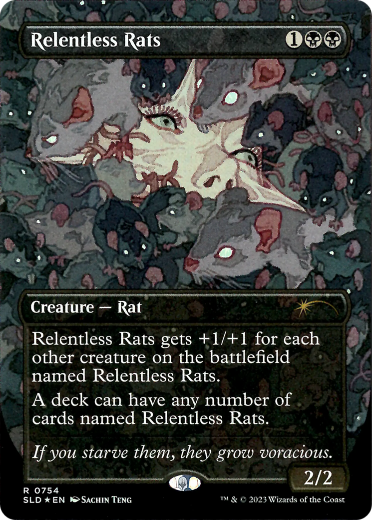Image of Relentless Rats (SLD-754) - Secret Lair Drop (Borderless) Foil