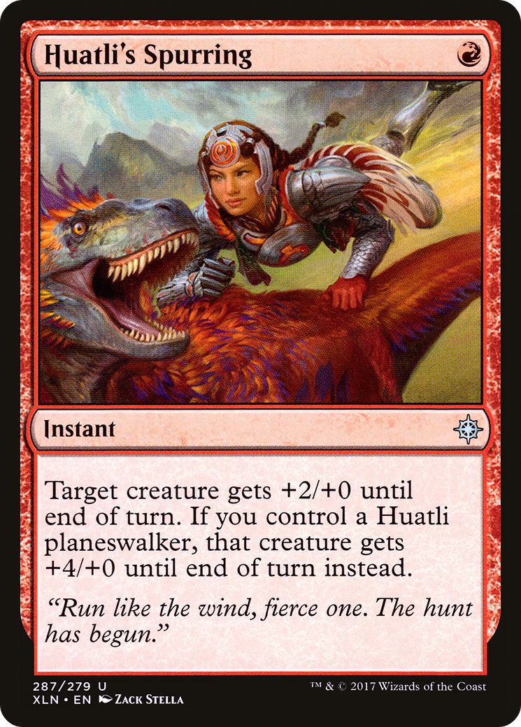 Image of Huatli's Spurring (XLN-287) - Ixalan