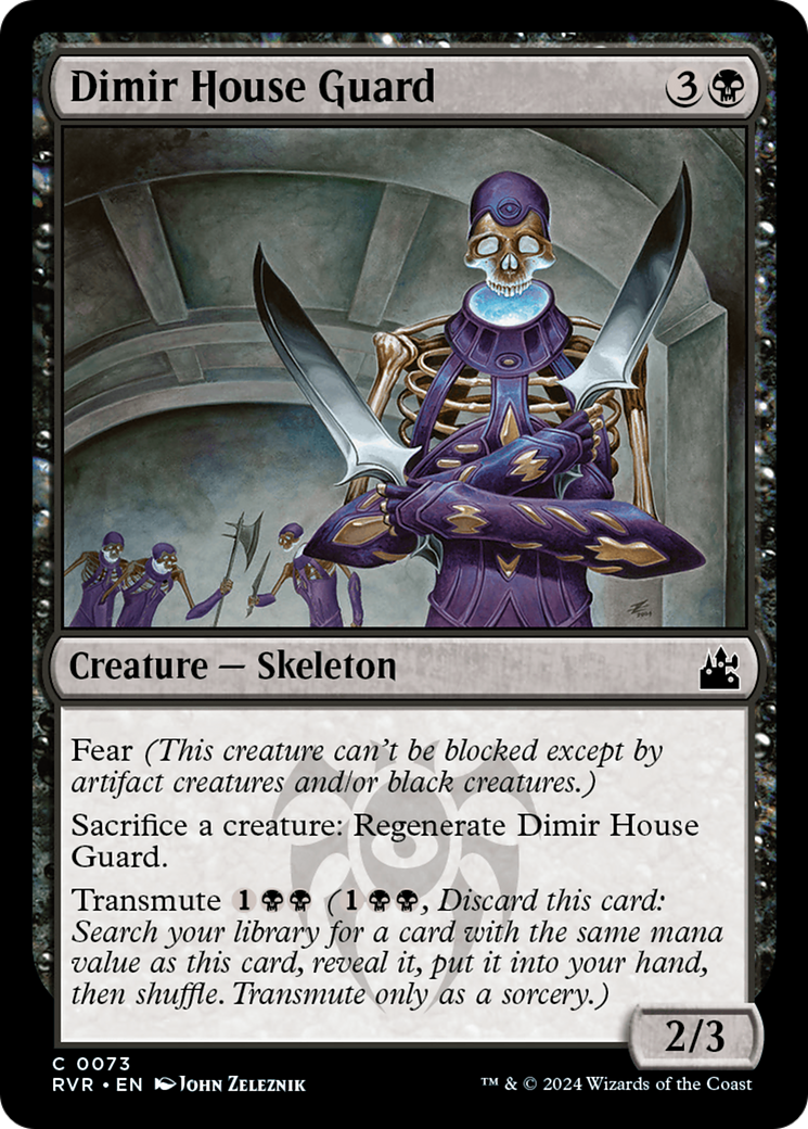 Image of Dimir House Guard (RVR-073) - Ravnica Remastered