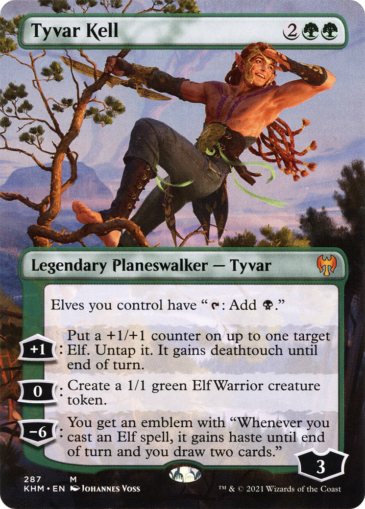 Image of Tyvar Kell (Borderless) (KHM-287) - Kaldheim (Borderless) Foil