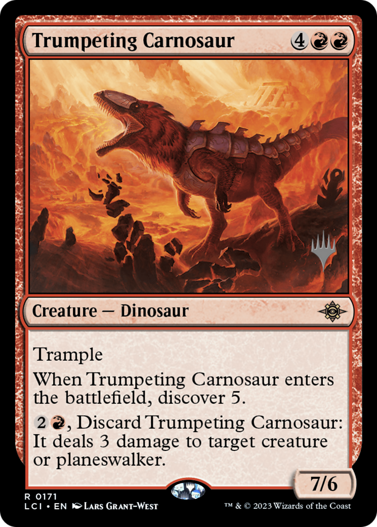 Image of Trumpeting Carnosaur (PPLCI-171) - The Lost Caverns of Ixalan Promos