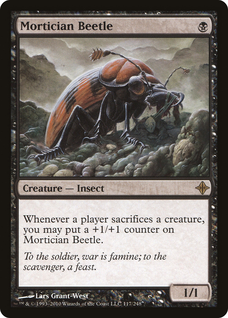 Image of Mortician Beetle (ROE-117) - Rise of the Eldrazi Foil