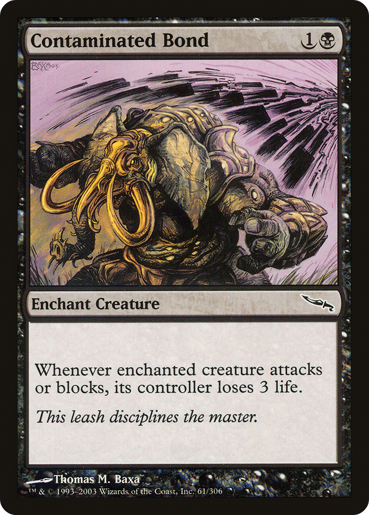 Image of Contaminated Bond (MRD-061) - Mirrodin Foil