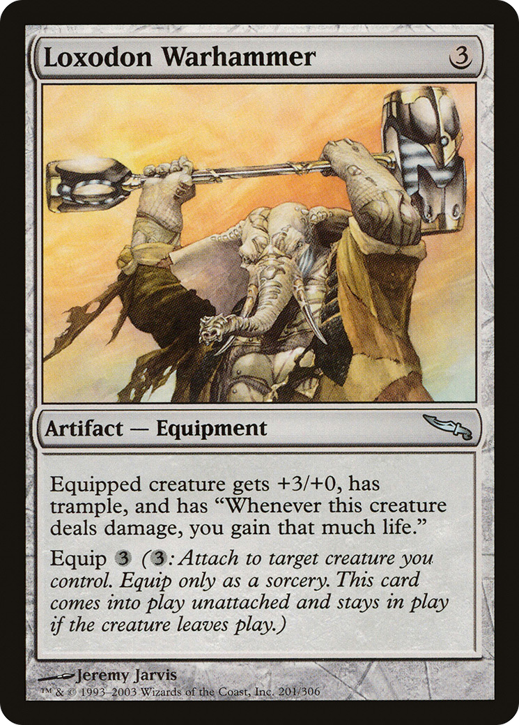 Image of Loxodon Warhammer (MRD-201) - Mirrodin Foil