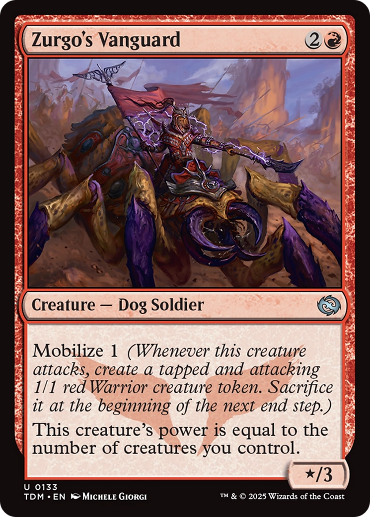 Image of Zurgo's Vanguard (TDM-133) - Tarkir: Dragonstorm